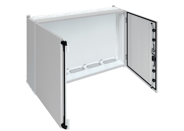 П'ятисекційна шафа Hager FR65S Univers IP55/II 950x1300x275мм (сірий)