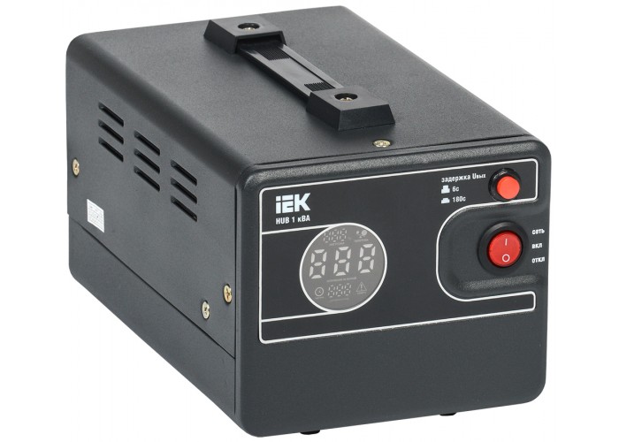 Релейний переносний стабілізатор напруги IEK HUB (IVS21-1-001-13) 1кВА