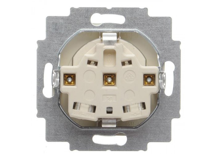 Розетка ABB Basic 55 2CKA002011A6140 20 EUC-93-507 із заземленням (шампань)