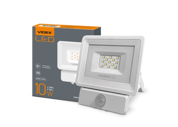Сенсорний LED прожектор Videx Fe 10Вт 5000K (VL-Fe105W-S)