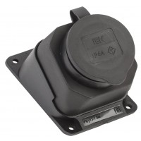 Силова настінна розетка IEK РБу13-1-0м Омега IP44 (PKR22-016-2-K02)