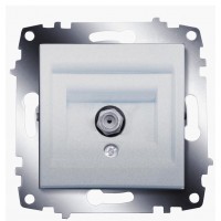 Супутникова розетка ABB Cosmo 619-011000-280 F-роз'єм (алюміній)