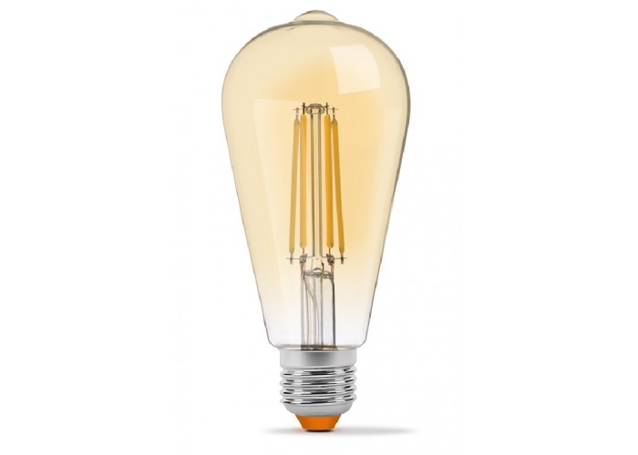 Світлодіодна лампа філаментна Videx Filament ST64FA E27 10Вт 2200K (VL-ST64FA-10272) бронза