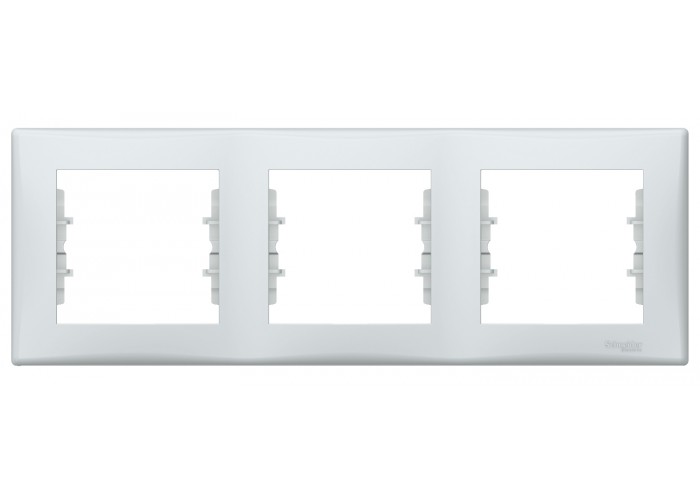 Трехместная рамка Schneider Electric Sedna SDN5800533 (серая)