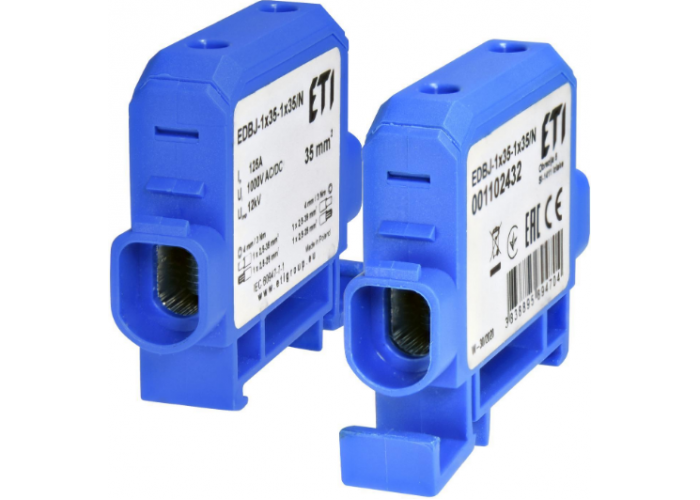 Ввідна силова клема Eti EDBJ-1x35-1x35N 125A 1000В AC/DC (1102432)