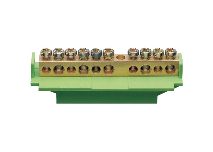 Защитная клемма с держателем Hager KM10B 5x16+5x10мм²