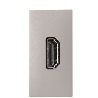 HDMI розетка ABB Zenit 2CLA215560N1301 N2155.6 PL 1М (срібло)