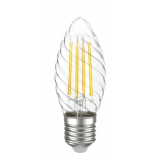 LED лампа IEK LLF-CT35-5-230-30-E27-CL CT35 (свічка кручена) 5Вт 230В 3000К E27 серія 360°