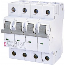 Автоматичний вимикач ETI 002146509 ETIMAT 6 3p+N C 3А (6 kA)