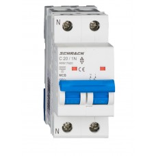 Автоматичний вимикач Schrack AM617620 6кА 20А 1P+N C