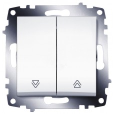 Двоклавішний вимикач для жалюзі ABB Cosmo 619-010200-216 (білий)