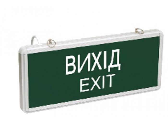Евакуаційний світильник «Вихід Exit» IEK ALFA SSA-EMR1 (1,5 год) 3Вт (LSSAA0-EMR1-003-K03)