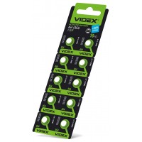Годинникова батарея Videx AG4/LR626 (AG4/10B/1.5V) 10 шт
