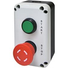 Кнопковий пост Eti ESB2-V5 Standart START/STOP зелена/червона (4771627)