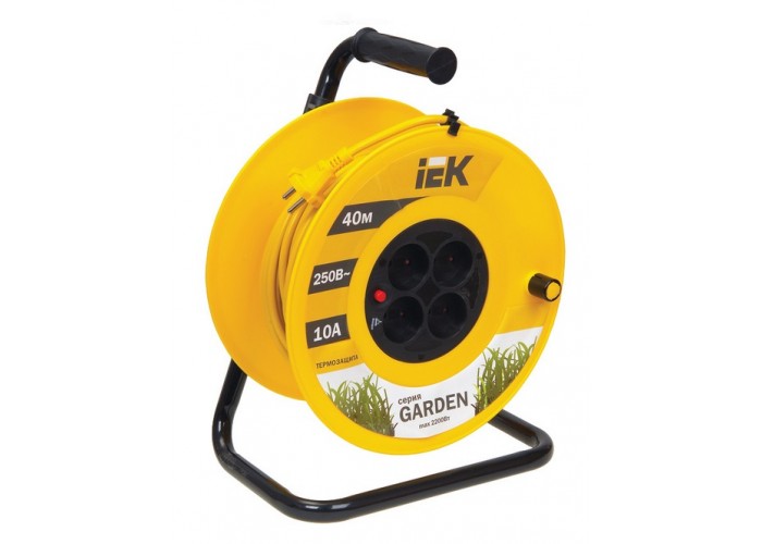 Катушка Garden УК40 4 места 2Р/40м 2х1,0 мм2 IEK