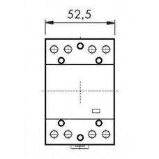 Модульний контактор Schrack BZ326465 230В AC 1НО+3НЗ 25А