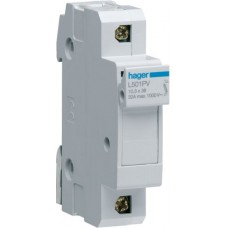 Модульний роз'єднувач запобіжника Hager L501PV L38 до 32А для PV-систем 1P 1000В DC