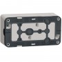 Накладна 2-місна розетка Schneider Electric MUR39035 із з/к та шторками IP55 (біла)