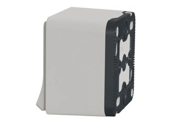 Накладная розетка Schneider Electric MUR39034 с з/к и шторками IP55 (белая)