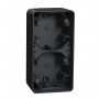 Накладной вертикальный блок подрозетников Schneider Electric MUR37912 IP55 (антрацит)