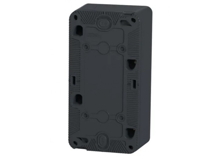 Накладной вертикальный блок подрозетников Schneider Electric MUR37912 IP55 (антрацит)