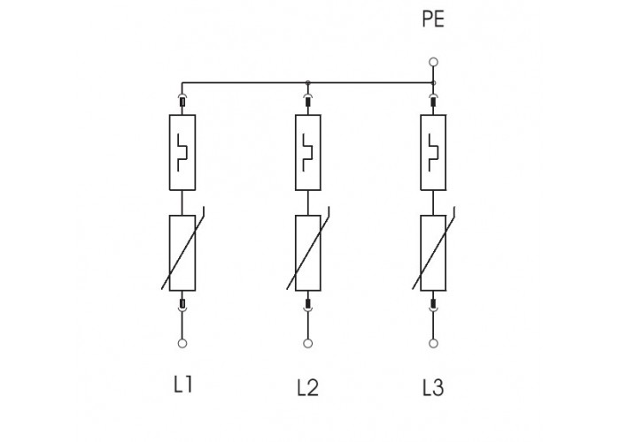 Обмежувач перенапруг OBO Bettermann (5094423) Тип I+II V25-B+C 3-280