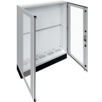 Підлоговий щит із прозорими дверима Hager FR25L2 Univers IP55/II 1850x1300x275мм із цоколем h=200мм