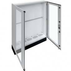 Підлоговий щит із прозорими дверима Hager FR25L2 Univers IP55/II 1850x1300x275мм із цоколем h=200мм