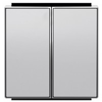 Подвійна клавіша ABB Sky 8511 PL (срібло)