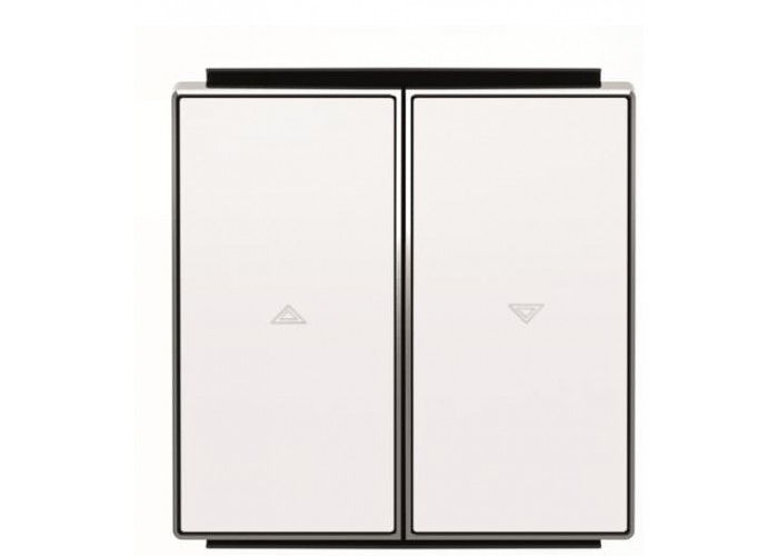 Подвійна клавіша жалюзі ABB Sky 2CLA854400A1101 8544 BL (білий)