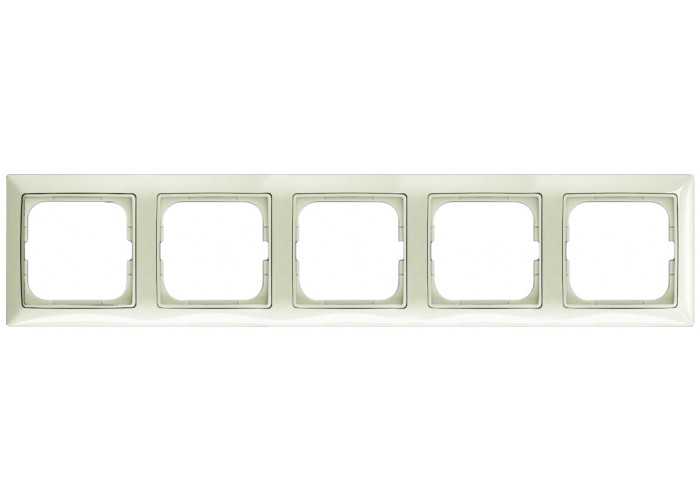 П'ятимісна рамка ABB Basic 55 2CKA001725A1515 2515-96-507 (білий шале)