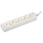 Пятиместная переноска Generica (WYP10-10-05-D15-Z-G) У05 10А 250В 2P+PE 1,5м 3х1мм²