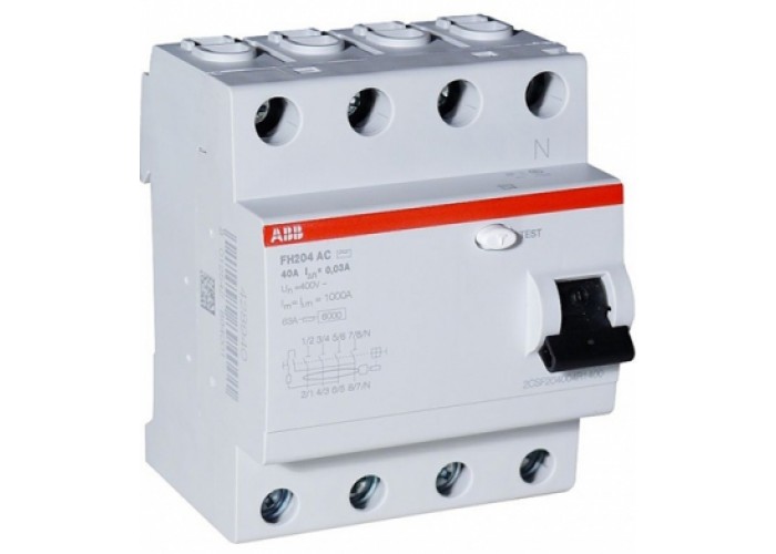 ПЗВ ABB FH204 AC-25/0,3, 25 А, 300 мА, AC