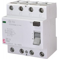 Диференційне реле ETI 002062155 EFI-4 100/0.3 тип AC (10kA)