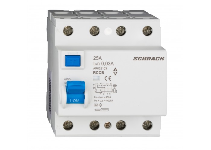 ПЗВ Schrack AR052103 10кА 25А 30мА 4P тип A
