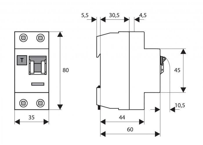 ПЗВ Schrack BC604210 6кА 40А 100мА 2P тип AC