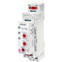 Реле пуску двигуна Eti ETR-2T star/delta 12-240В AC/DC 2x8A AC1 (2473074)