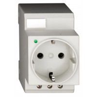 Розетка Schrack BZ325003 із заземленням та підсвічуванням