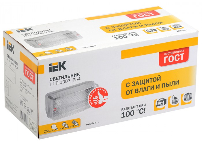 Світильник IEK НВП 3006 60Вт IP54 для високих температур