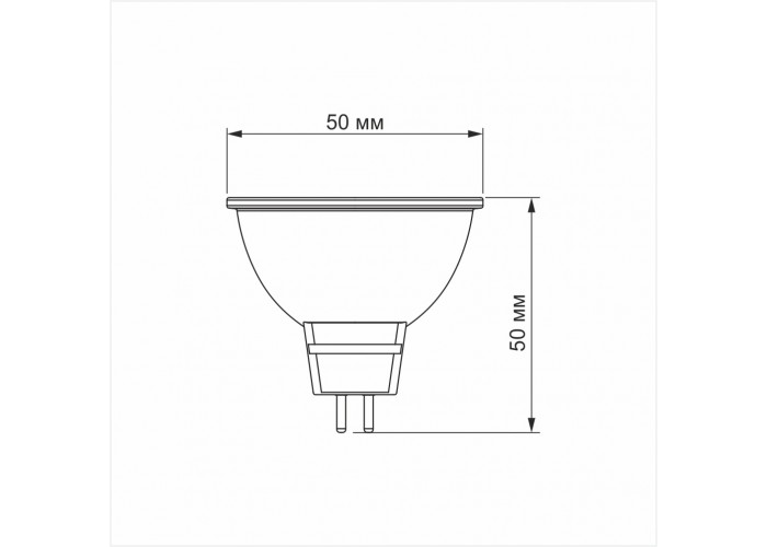 Світлодіодна лампа Videx MR16eL GU5.3 5Вт 4100K (VL-MR16eL-05534)
