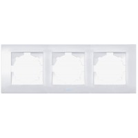 Трипостова рамка ABB Cosmo 612-010200-227 (біла)