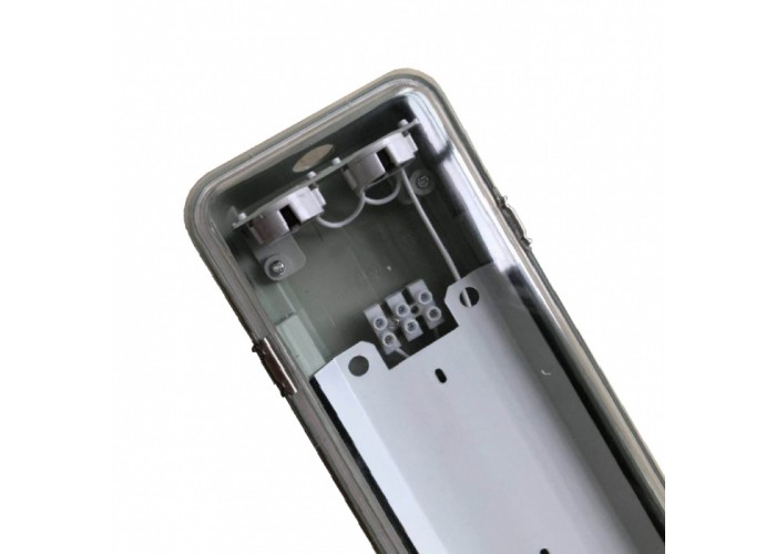 Удароміцний світлодіодний світильник Євросвітло LED-SH-45 LENS Т8 1200мм IP65 з пластиною (40623)