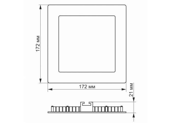 LED светильник Videx 12W 3000K-6200K с регулировкой яркости VL-DLSС3-12
