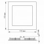 LED светильник Videx 12W 3000K-6200K с регулировкой яркости VL-DLSС3-12
