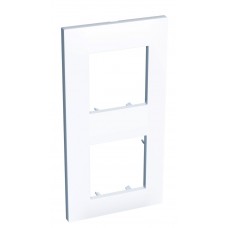Вертикальна рамка Schneider Electric Altira ALB44653 2х45 (біла)
