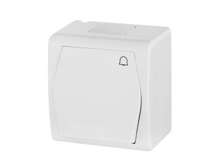 Выключатель накладной 1-кл. белый Electro-Plast Hermes-2 IP44, 1005-00