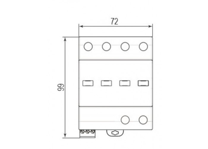 Захисний грозорозрядник Schrack IS211240A Combtec 275В АС 12,5кА 4P клас B+C TNS