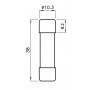 Запобіжник ETI 002625075 CH 10x38 gPV 10A 1000V (30kA)