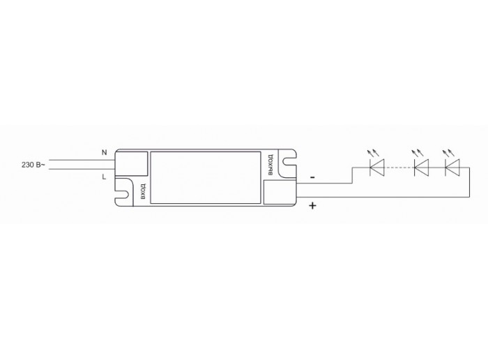 LED-драйвер IEK ДВ SESA-ADH40W-SNЕ LDVO0-40-0-E-K01 40Вт для LED світильників