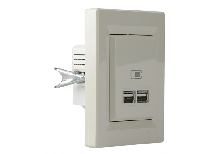 USB розетка Schneider Electric Asfora EPH2700223 (кремовая)
